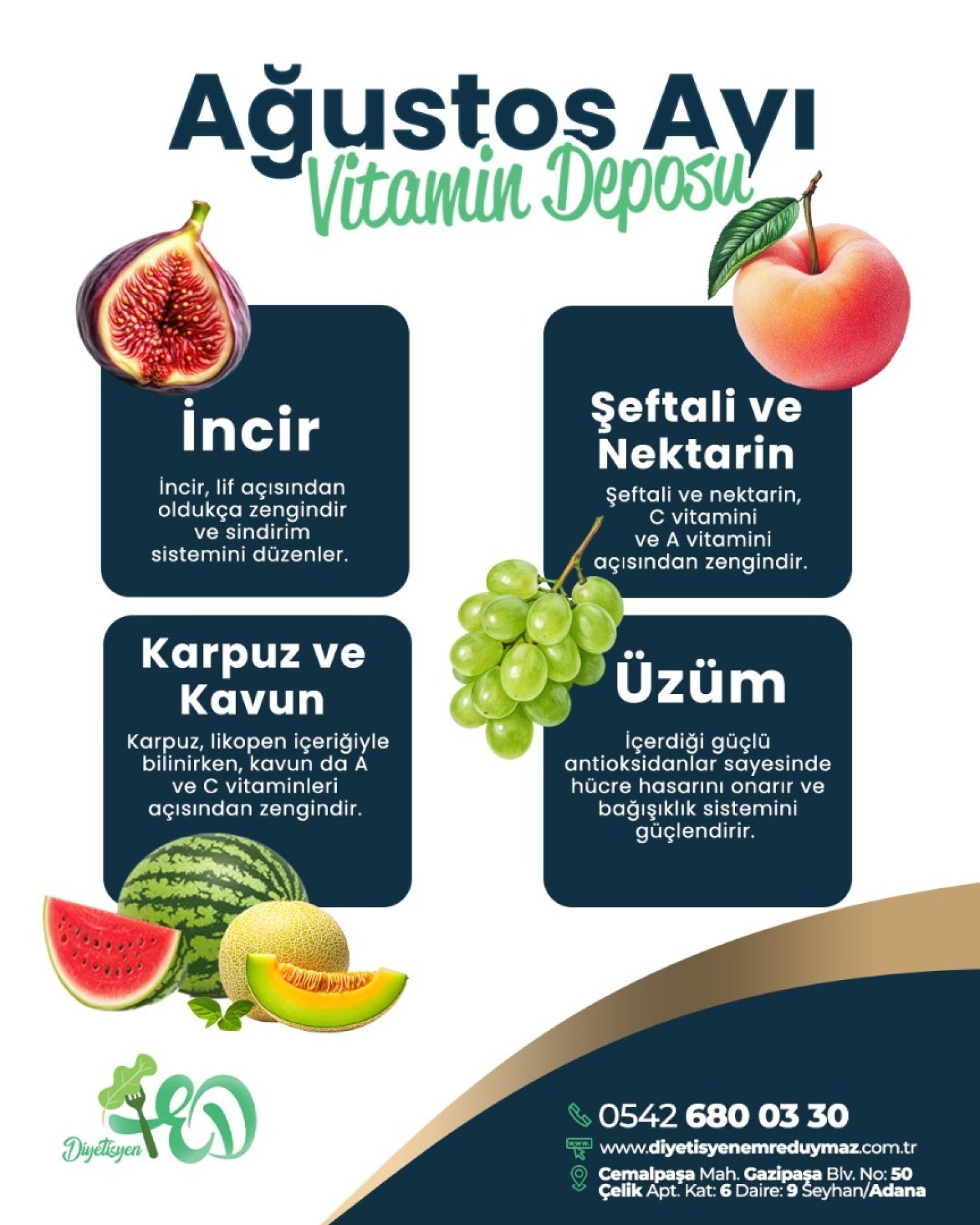 AĞUSTOS AYI MEYVELERİ