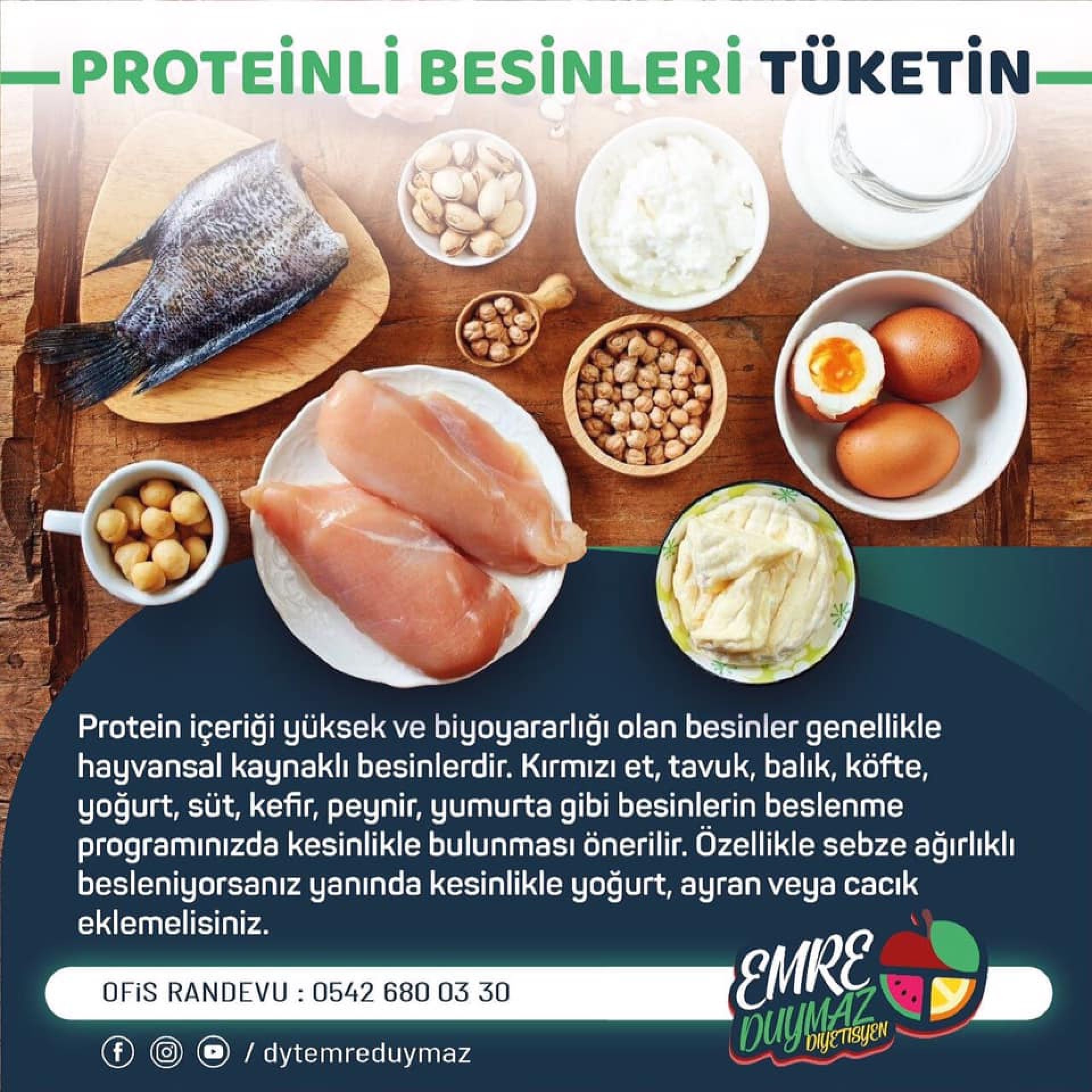 PROTEİNLİ BESİNLERİ