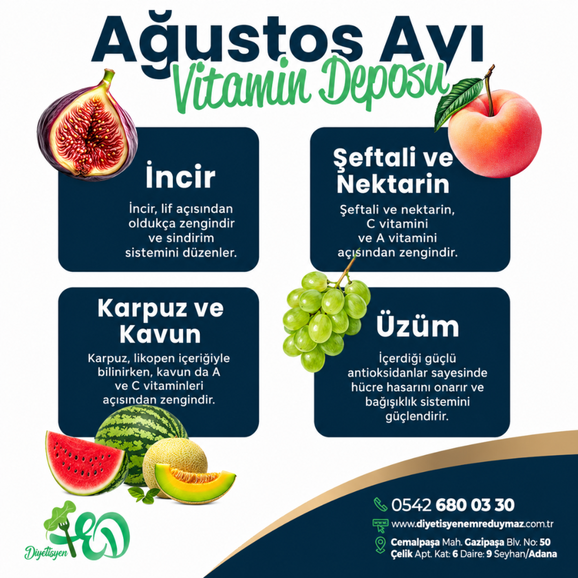 AĞUSTOS AYI MEYVELERİ