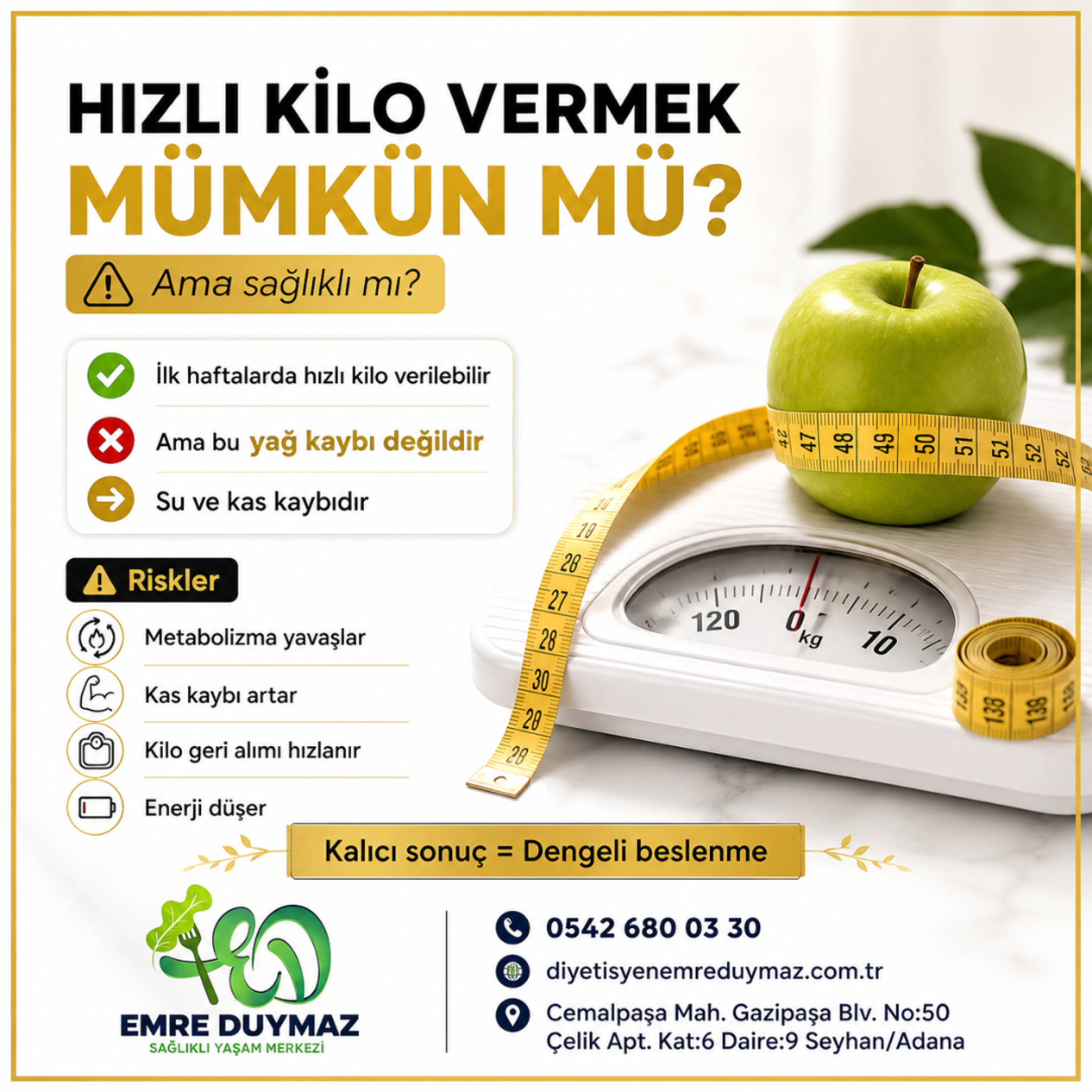 HIZLI KİLO VERMEK MÜMKÜN MÜ