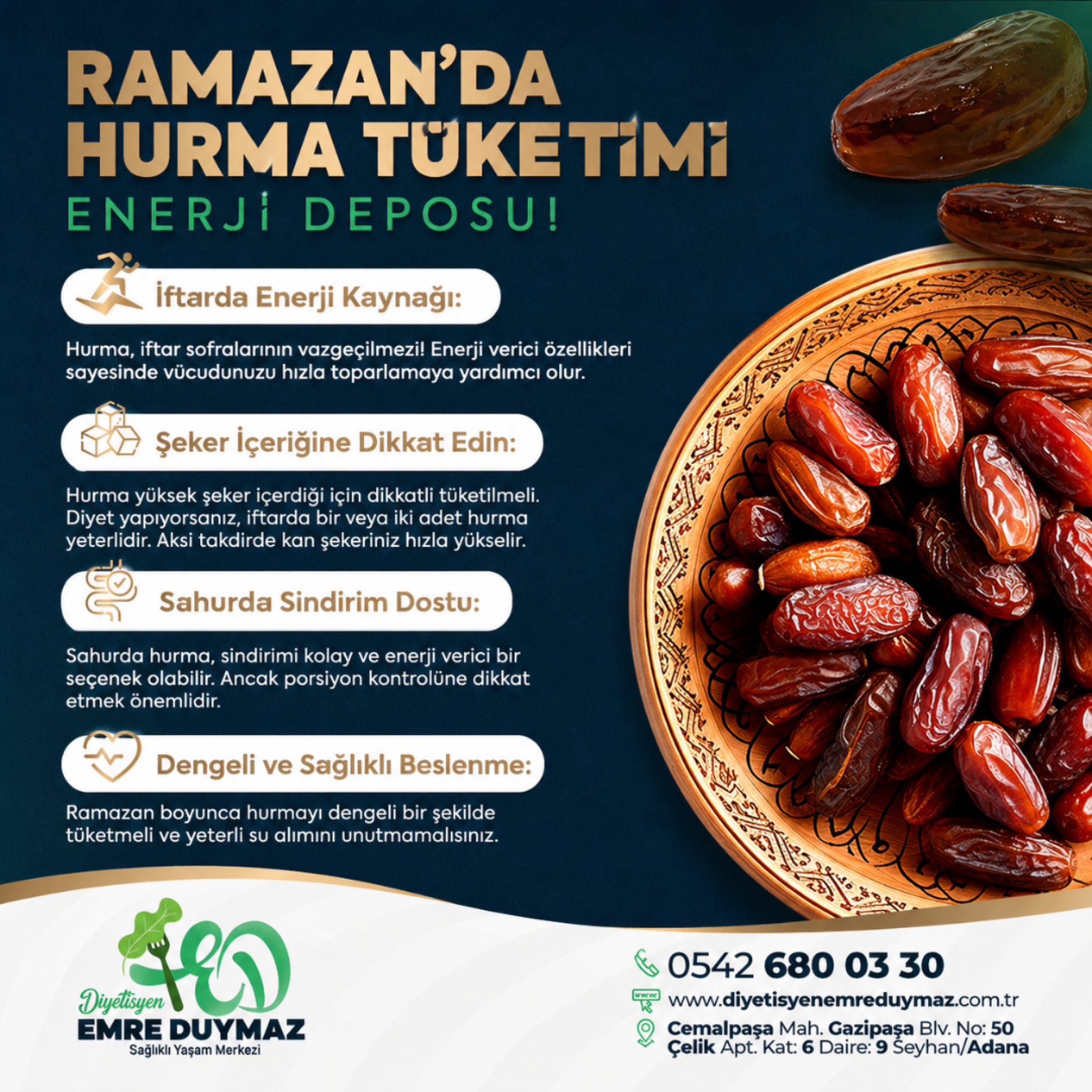 RAMAZAN'DA HURMA TÜKETİMİ