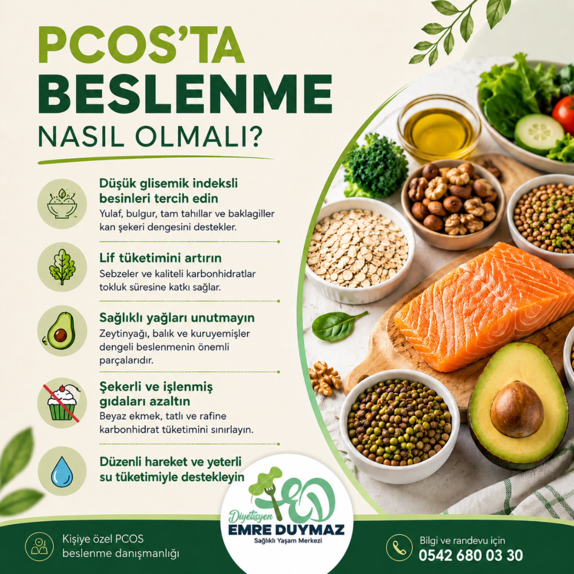 PCOSDA (Polikistik Over Sendromu) BESLENME NASIL OLMALIDIR