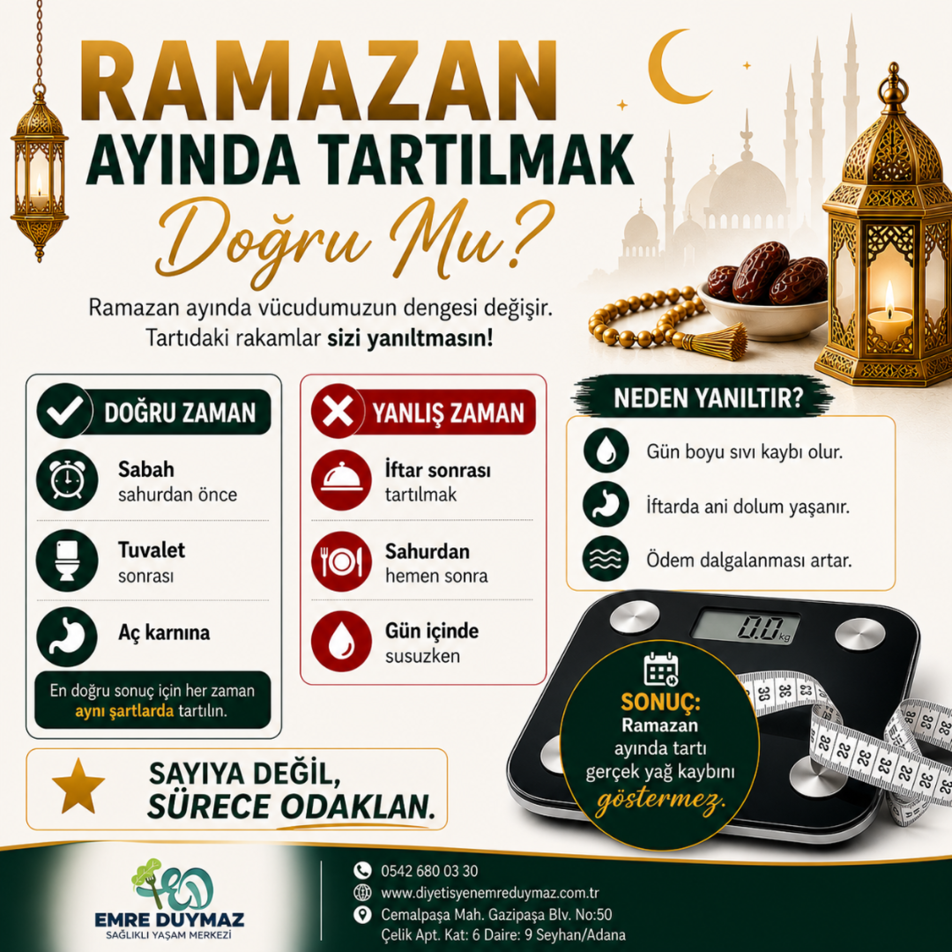 RAMAZANDA EN DOĞRU TARTI SONUCU