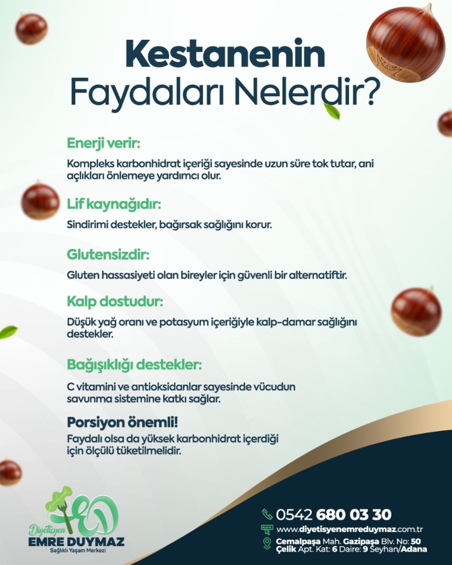 KESTANENİN FAYDALARI NELERDİR